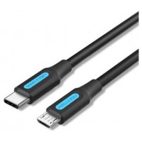 CABLE USB-C 2.0 A MICRO USB M-M 0.5 M NEGRO VENTION