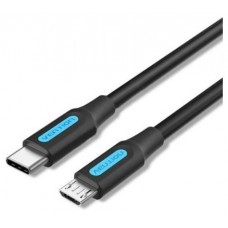 CABLE USB-C 2.0 A MICRO USB M-M 0.5 M NEGRO VENTION