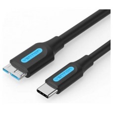 CABLE USB 3.0 MICROUSB/M USB-C/M 0.5 M NEGRO VENTION