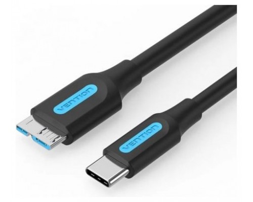 CABLE USB 3.0 MICROUSB/M USB-C/M 0.5 M NEGRO VENTION