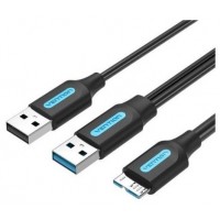 CABLE USB 3.0/M USB2.0/M MICROUSB/M 1 M NEGRO VENTION