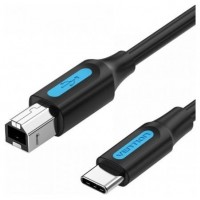 CABLE USB 2.0 IMPRESORA TIPO USB A/M USB-C/M 1.5 M NEGRO VENTION