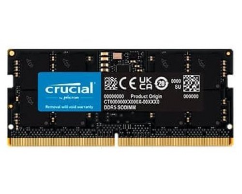 Crucial CT16G48C40S5 16GB soDIMM CL40 4800MHz DDR5