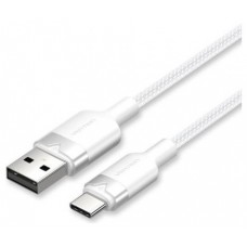 CABLE USB-C A USB-A TRENZADO 1 M BLANCO VENTION