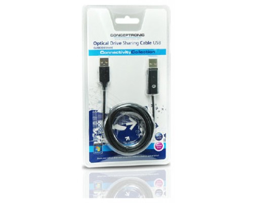 CONCEPTRONIC CABLE USB COMPARTIDOR UNIDAD OPTICA