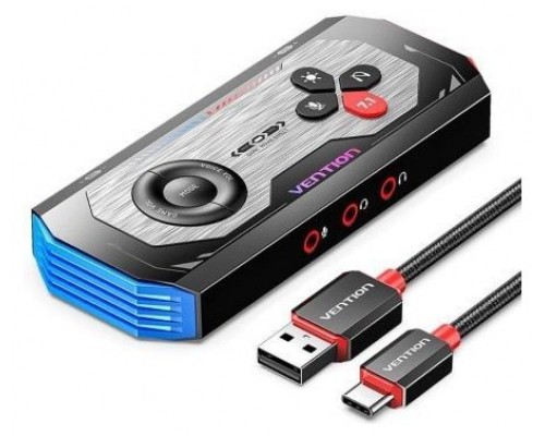 TARJETA SONIDO GAMING CON AMPLIFICADOR USB-C/M A 3xJACK3.5/H VENTION