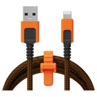 CABLE XTREME USB-A A LIGHTNING 1.5M NEGRO/NARANJA XTORM