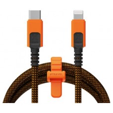 CABLE XTREME USB-C A LIGHTNING 1.5M NEGRO/NARANJA XTORM