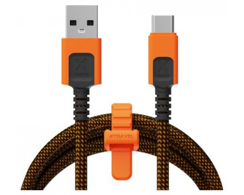 CABLE XTREME USB-A A USB-C 1.5M NEGRO/NARANJA XTORM