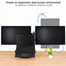 Tooq DB1202TN-B Soporte mesa 2 pantallas+ portatil