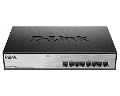 SWITCH 8 PUERTOS D-LINK GIGABIT POE