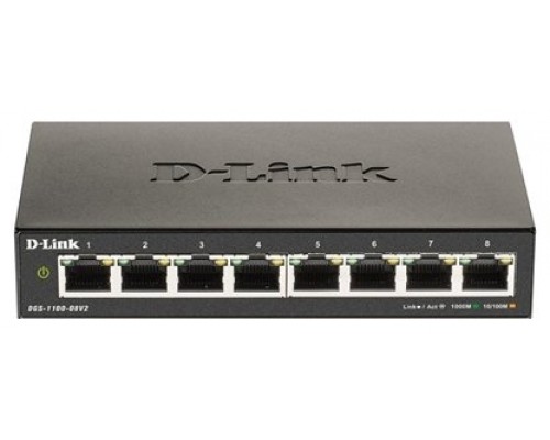 D-Link DGS-1100-08V2/E Smart Switch 8xGbE L2