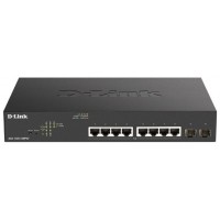 SWITCH SEMIGESTIONABLE D-LINK DGS-1100-10MPV2/E 8P GIGA POE (130W) + 2P GIGA COMBO RACK