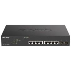 D-LINK SWITCH 8 PUERTOS 10/100/1Gbit PoE+ MAx w/2 SFP EASYSMART