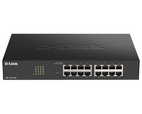 DLINK SWITCH SEMIGESTIONABLE D-LINK DGS-1100-16V2/E 16P GIGA RACK·