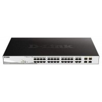 D-LINK SWITCH 24 PUERTOS 10/100/1Gbit + 4 Combo 1000BaseT/SFP PoE+