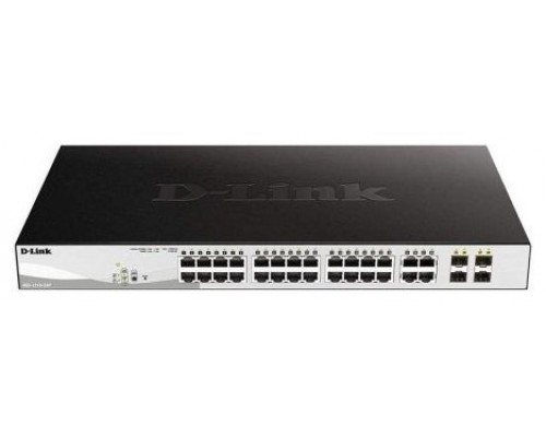 D-LINK SWITCH 24 PUERTOS 10/100/1Gbit + 4 Combo 1000BaseT/SFP PoE+