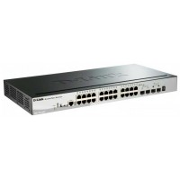 SWITCH SEMIGESTIONABLE D-LINK STACKABLE DGS-1510-28P/E 24 GIGA POE (193W) + 4P 10G SFP+