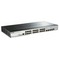 SWITCH SEMIGESTIONABLE D-LINK STACKABLE DGS-1510-28P/E 24 GIGA POE (193W) + 4P 10G SFP+