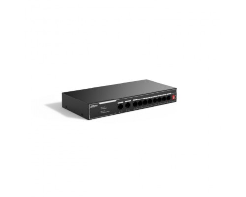 SWITCH IT DAHUA DH-SF1010LP 10-PORT UNMANAGED DESKTOP SWITCH WITH 8-PORT POE