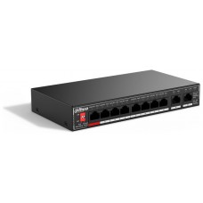 SWITCH IT DAHUA DH-SG1010P 10-PORT UNMANAGED DESKTOP GIGABIT SWITCH 8-PORT POE