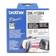 Brother Etiquetas DK11204 Multiuso 17x54 mm 400 ud