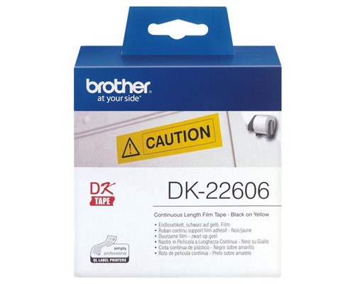 Etiquetas cinta continua brother amarilla dk22606-MR10 Etiquetas cinta continua brother amarilla dk22606
