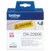 Etiquetas cinta continua brother amarilla dk22606-MR10 Etiquetas cinta continua brother amarilla dk22606