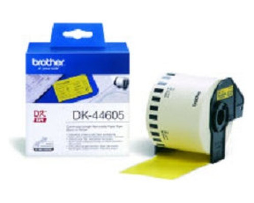 Etiquetas cinta continua brother amarilla dk44605-MR4 Etiquetas cinta continua brother amarilla dk44605