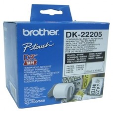 CINTA BROTHER DE PAPEL CONTINUO BLANCA 62MM X 30,48M