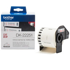 Etiquetas cinta continua brother dk22251 negro-MR4 Etiquetas cinta continua brother dk22251 negro