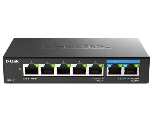 D-LINK SWITCH 7 PUERTOS 10/100/1Gbit w/2 PUERTOS 2.5G MULTI-GIGABIT