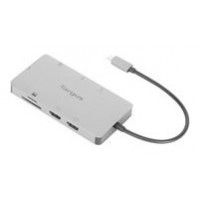 DOCKING STATION TARGUS TIPO C A HDMI 2.0 X2 USB-A X2 PLATA