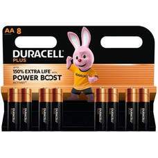 Duracell Plus Power Pila Alcalina AA LR6 MX1500 8B