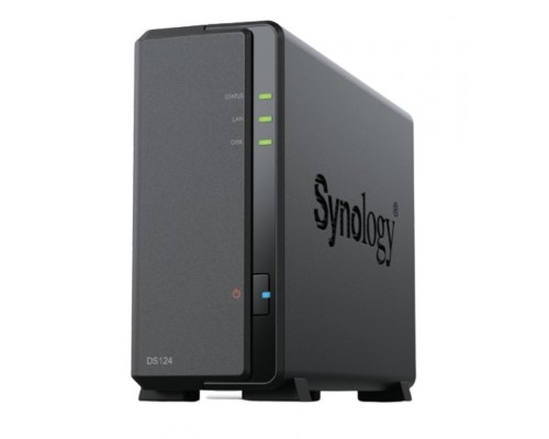 NAS SYNOLOGY DS124 1 BAHIA ETHERNET J4125 NEGRO