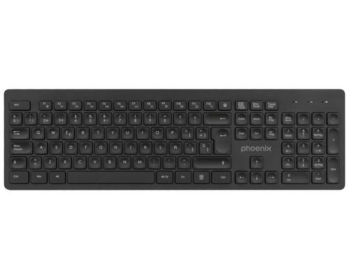 Teclado inalambrico qwerty phoenix k200 negro-MR5 Teclado inalambrico qwerty phoenix k200 negro