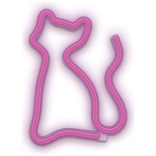 Lampara forever neon led cat pink-MR2 Lampara forever neon led cat pink