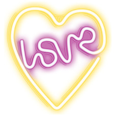 Lampara forever neon led love heart-MR4 Lampara forever neon led love heart