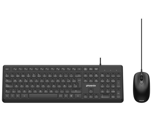 Phoenix combo teclado multimedia + rat&oacute;n