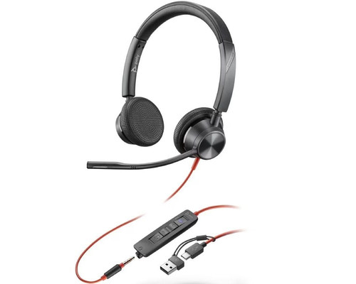 Auriculares poly estéreo blackwire 3325 con-MR10 Auriculares poly estéreo blackwire 3325 con