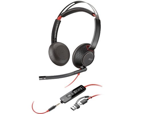 Auriculares poly blackwire 5220 negro