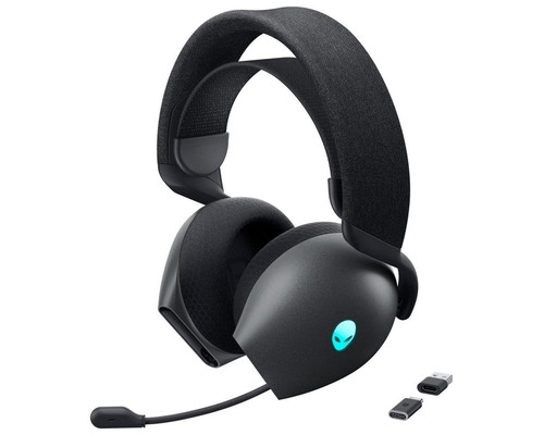 Auriculares gaming dell tri - mode inalambrico negro