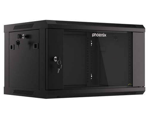Armario rack phoenix 6u 600x450x368 auto - ensamblado-MR11 Armario rack phoenix 6u 600x450x368 auto - ensamblado