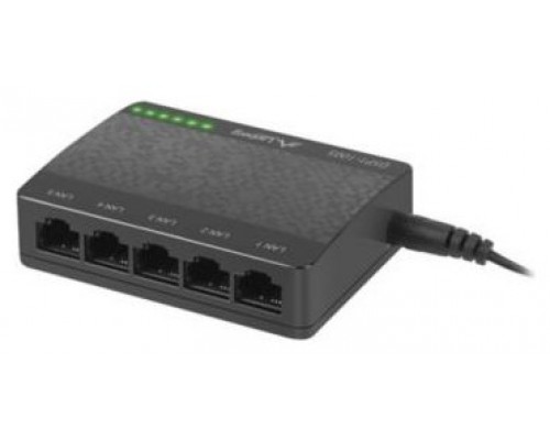 SWITCH LANBERG 5 PUERTOS GIGABIT RJ45 ETHERNET