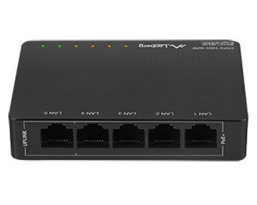 SWITCH LANBERG 5 PTOS GBIT POE+4 PORT POE 30W/PORT MAX 60W