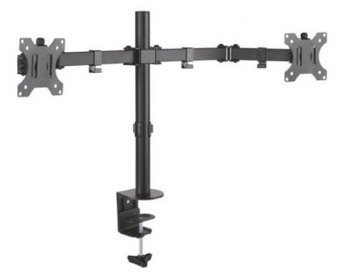 SOPORTE AISENS MESA GIRA. INCLI. 2 MONITOR 8KG 3 PIVOTES 2 BRAZOS 13-32 NEGRO