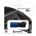 USB 3.2 KINGSTON 64GB DATATRAVELER EXODIA M NEGRO