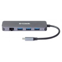 D-LINK DOCKING STATION USB-C 5 EN 1 CON ETHERNET/SUMINISTRO ELECTRICO