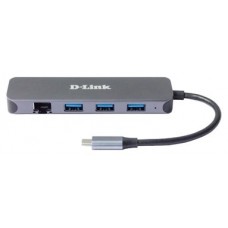 D-LINK DOCKING STATION USB-C 5 EN 1 CON ETHERNET/SUMINISTRO ELECTRICO