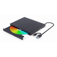 UNIDAD DE DVD USB EXTERNA GEMBIRD NEGRA-6DI UNIDAD DE DVD USB EXTERNA GEMBIRD NEGRA